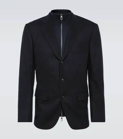 Loro Piana Cashmere Jacket In Blue