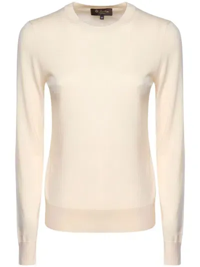 Loro Piana Cashmere Jumper In Neutrals