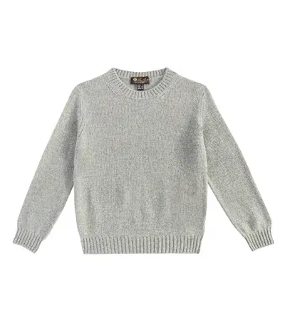 Loro Piana Kids' Cellio Cashmere Sweater In Grey