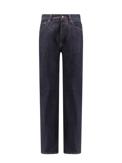 Loro Piana Straight-leg Cotton And Cashmere-blend Jeans In Blue