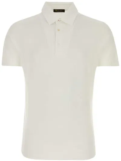 Loro Piana Cotton Polo Shirt In White