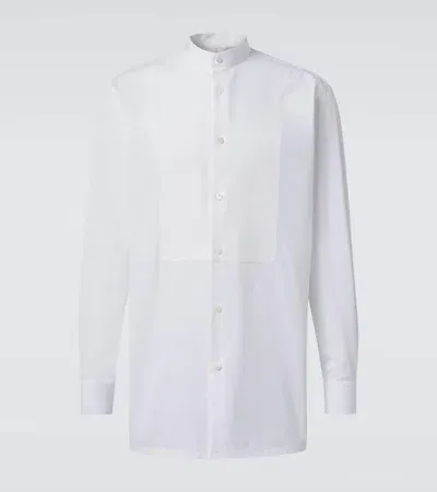 Loro Piana Cotton Tuxedo Shirt In White