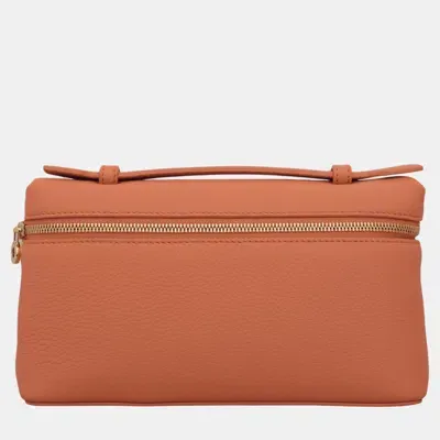 Pre-owned Loro Piana Extra Pocket L19 Bag In Orange