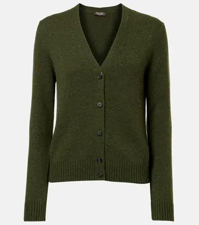 Loro Piana Parksville Cashmere Cardigan In Green