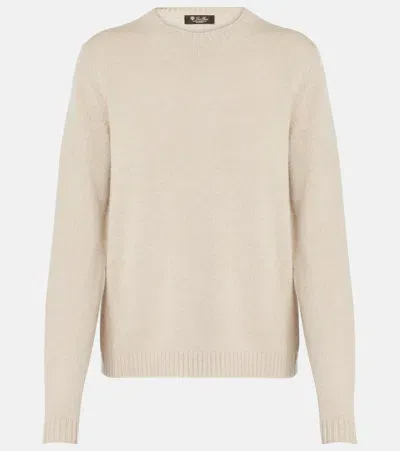 Loro Piana Parksville Cashmere Sweater In Beige