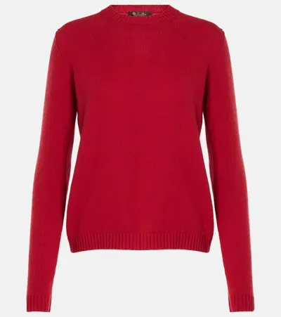 Loro Piana Parksville Cashmere Sweater In Rot