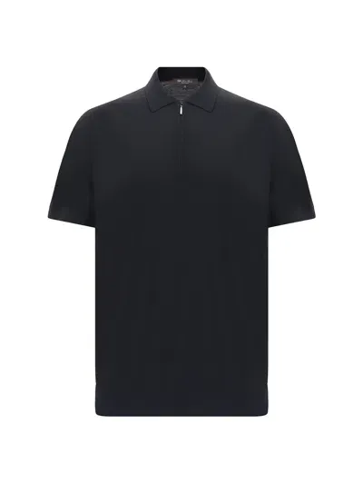 Loro Piana Polo Shirt In Black