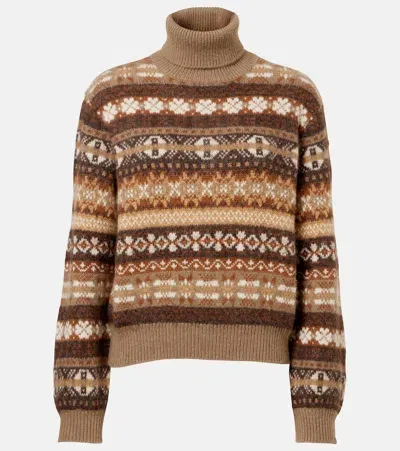 Loro Piana Scopello Cashmere, Alpaca And Wool Sweater In Multicoloured