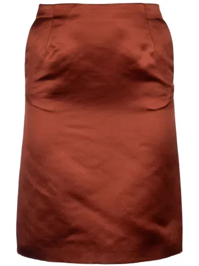 Loro Piana Silvia Skirt In Orange