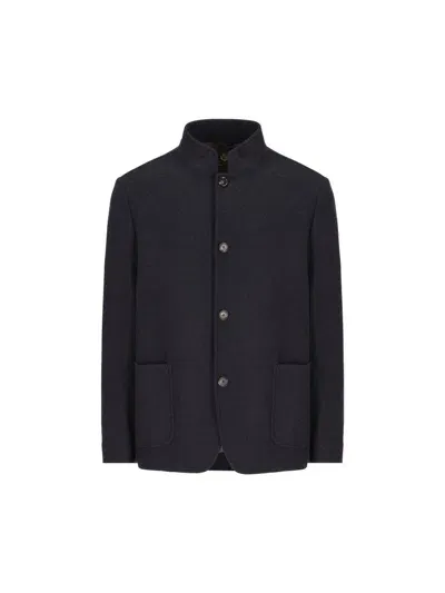 Loro Piana Spagna Light Cashmere Jacket In Blue