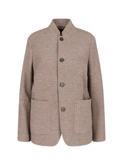 Loro Piana 'spagna' Single-breasted Virgin Wool Jacket In Brown