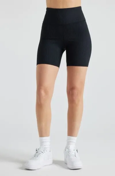 Losano Renew Rib Biker Short In Black