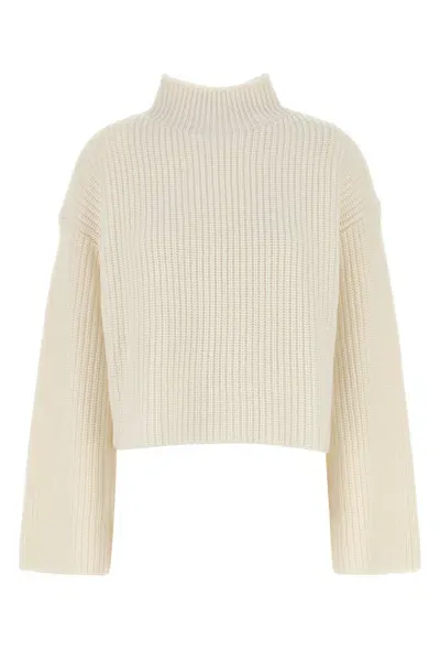 Loulou Funnel Neck Sweater-m Nd  Female In Neutral