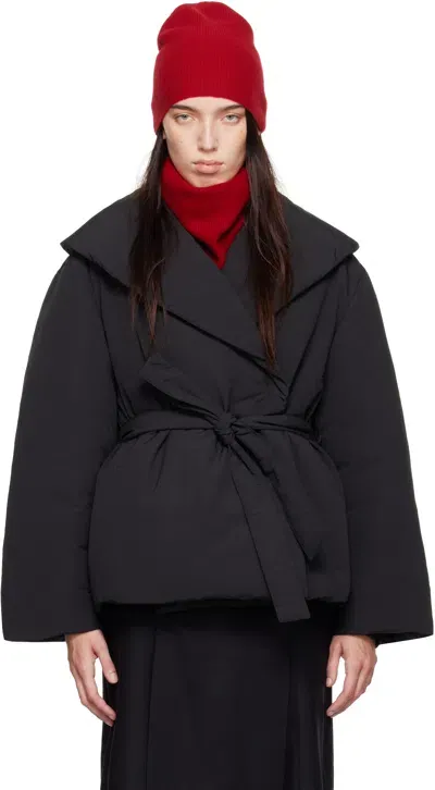 Loulou Studio Cleon Short Puffer Jacket In Black