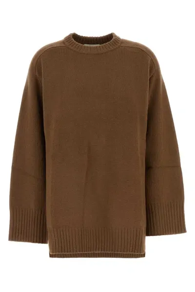 Loulou Studio Brown Wool Blend Oversize Safi Sweater