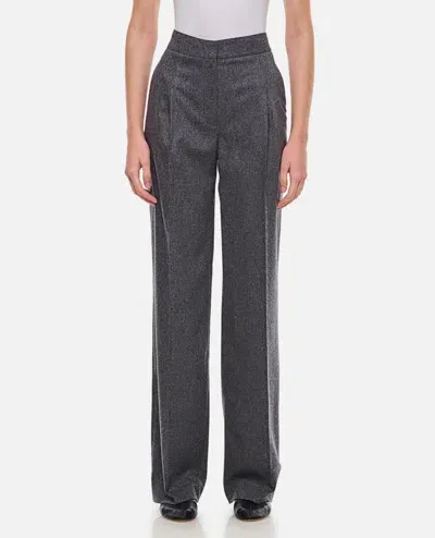 Loulou Studio Juno Wool Pants In Grey