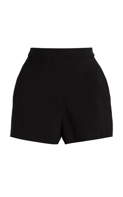 Loulou Studio Stretch-wool Mini Shorts In Black