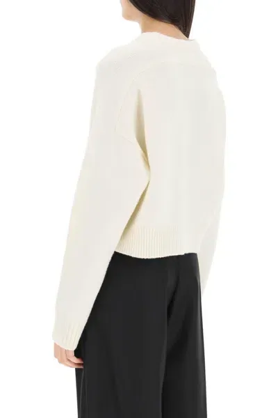 Loulou Studio Sustainable Wool And Cashmere Sweater In White