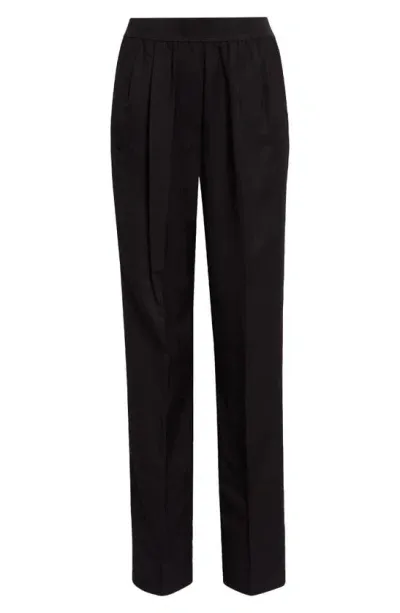 Loulou Studio Takaroa Elastic Pant In Black