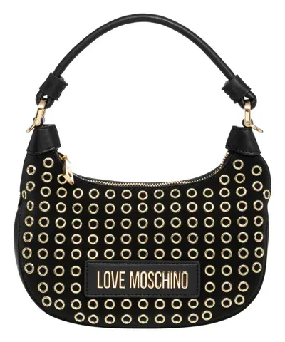 Love Moschino Glam Up Hobo Bag In Black