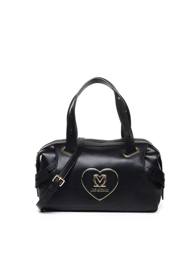 Love Moschino Hand Bag In Smooth Leather In Black