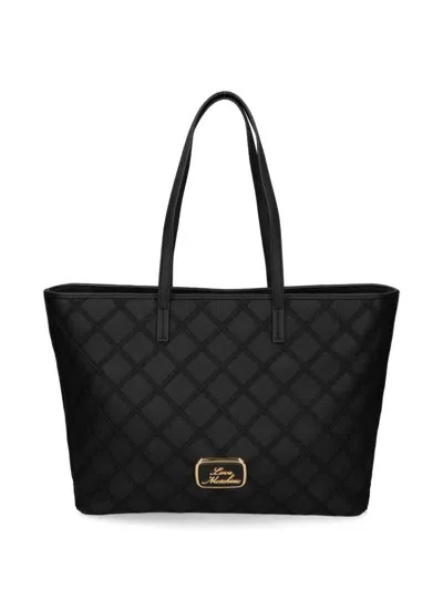 Love Moschino Lady Lace Tote Bag In Black