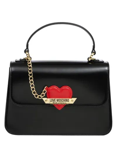 Love Moschino Made With Love Handbag In Black