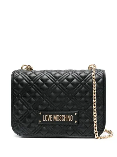 Love Moschino Quilted Shoulder Bag In Black