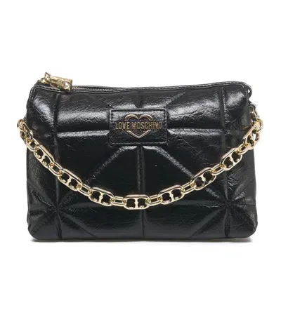 Love Moschino Quilted Shoulder Bag In Black