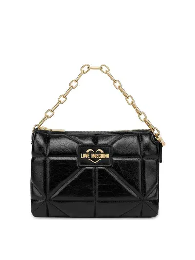 Love Moschino Faux-leather Cross Body Bag In Black