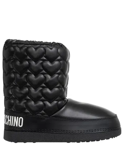 Love Moschino Snow Boots In Black