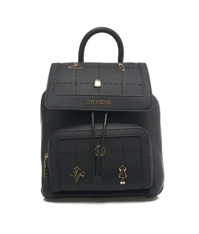 Love Moschino Tailored Backpack In Black