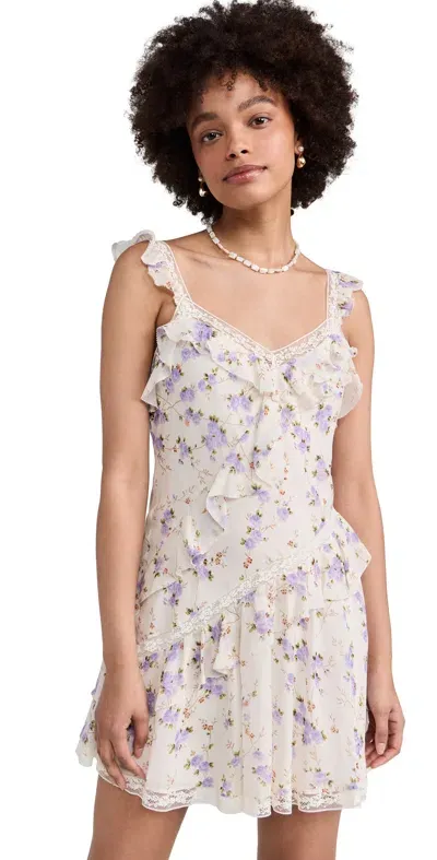 Loveshackfancy Serima Dress Dusty Lavender In Yellow