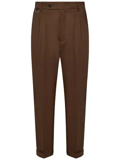 Low Brand Riviera Elastic Trousers In Brown