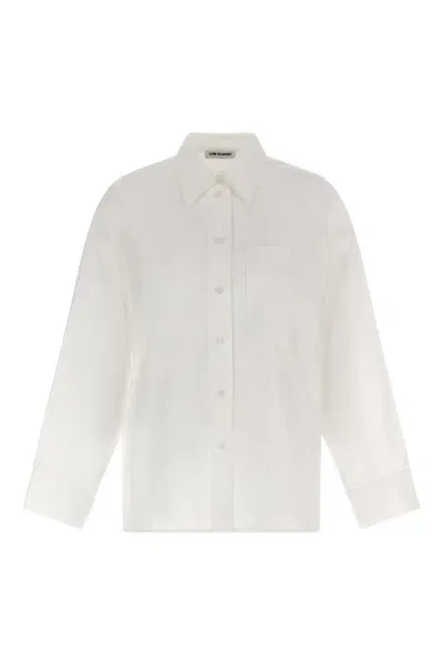 Low Classic Buttoned Long Sleeve Shirt In White