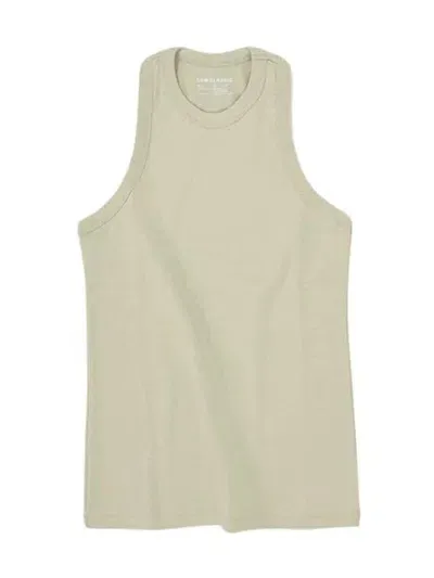 Low Classic Jersey Sleeveless Top In White