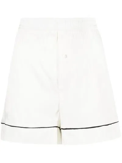 Low Classic Stretch-silk Lounge Shorts In White