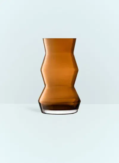 Lsa International Large Sculpt Vase In Brown