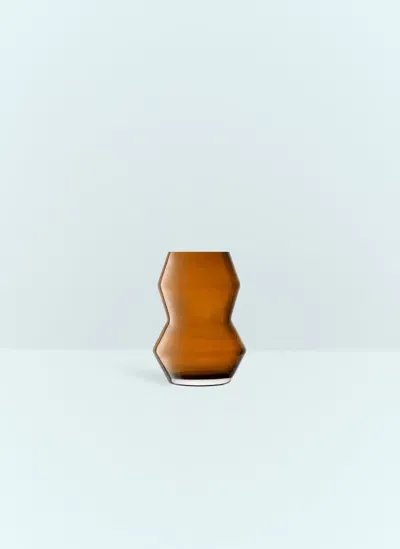 Lsa International Small Sculpt Vase In Brown