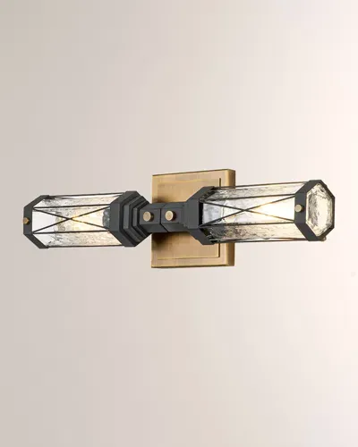 Lucas + Mckearn Abbey 2-light Bath Vanity Light In Brass