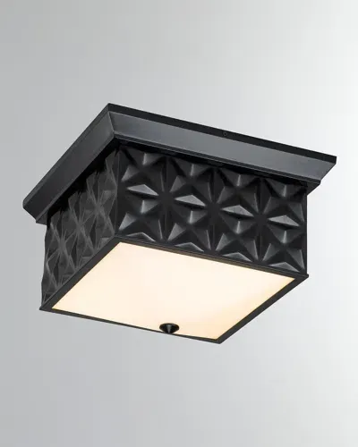 Lucas + Mckearn Alpha Square Flush Mount In Black