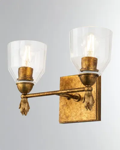 Lucas + Mckearn Felice 2-light Bath Vanity Light In Gold