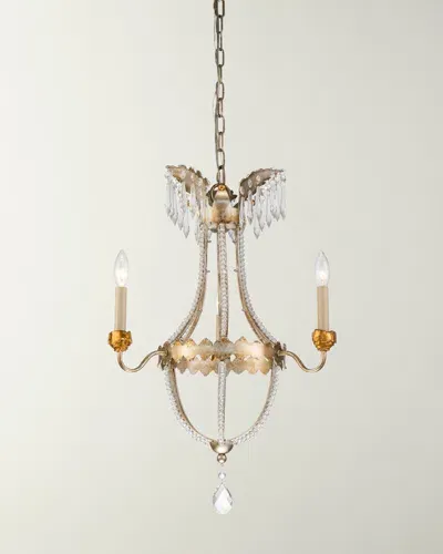 Lucas + Mckearn Louis Chandelier In Silver Gold