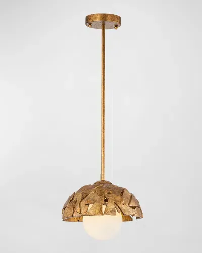 Lucas + Mckearn Mosaic Luxe 10" Pendant Light In Gold