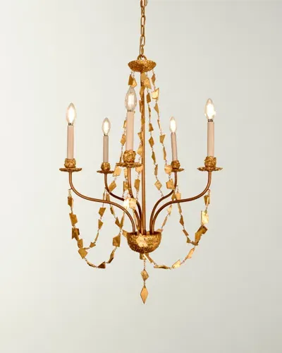 Lucas + Mckearn Mosaic Medium Chandelier In Gold