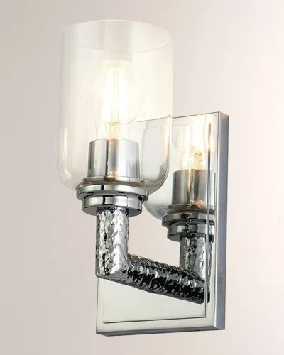 Lucas + Mckearn Rampart 1-light Bath Vanity Light In Silver