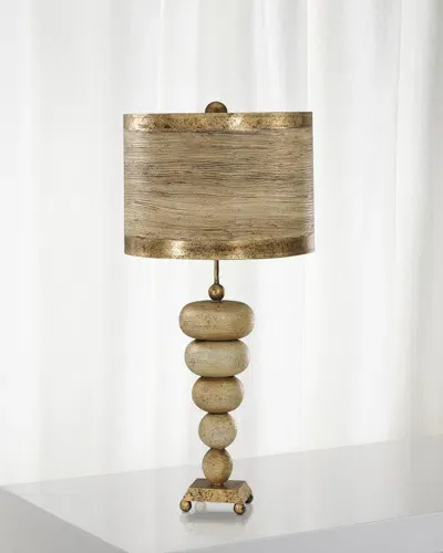 Lucas + Mckearn Retro Table Lamp In Gold Leaf