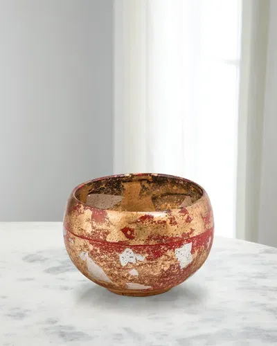 Lucas + Mckearn Vermillion Bowl In Gold