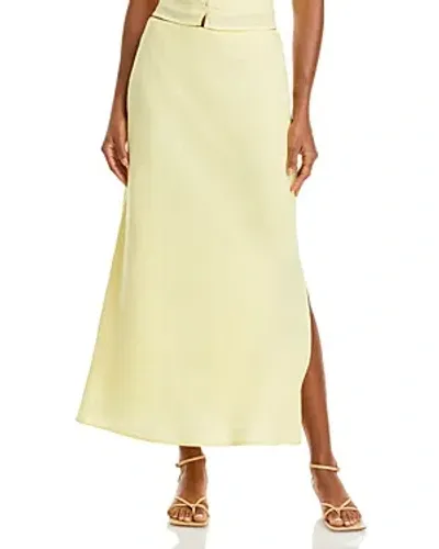 Lucy Paris Anita Midi Skirt In Yellow