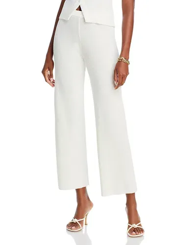 Lucy Paris Grayson Knit Pants In Ivory